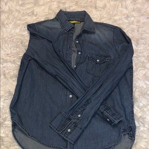 button down denim style shirt